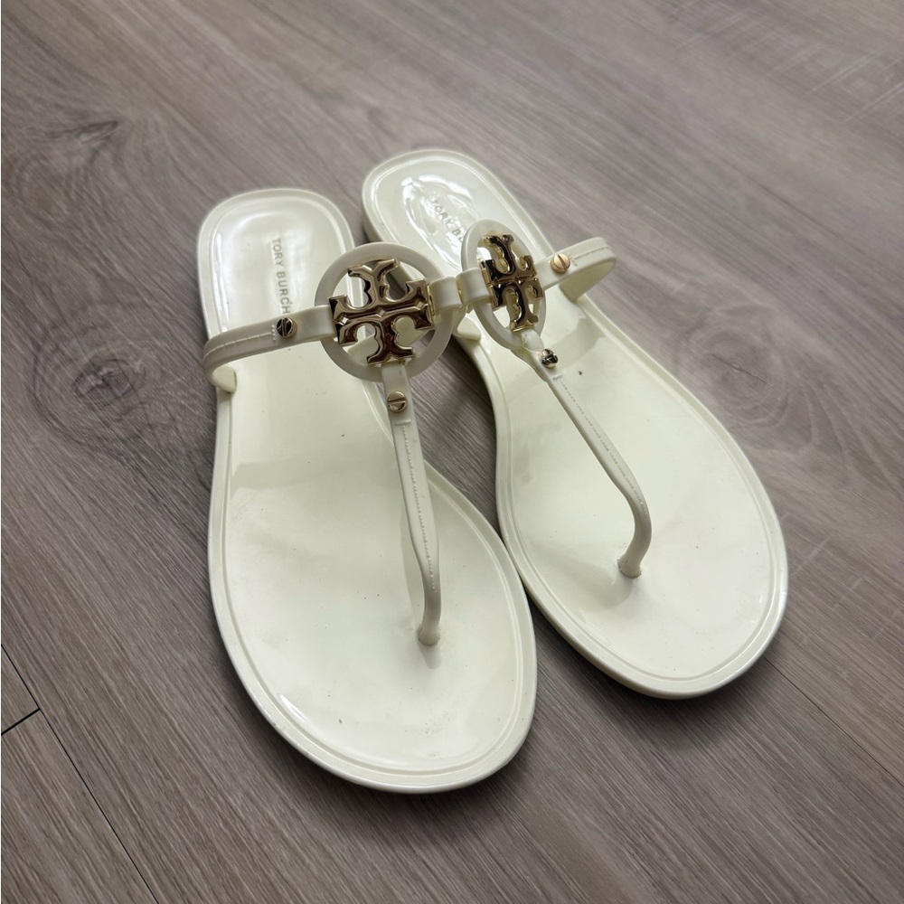 Tory Burch White Mini Miller Sandal